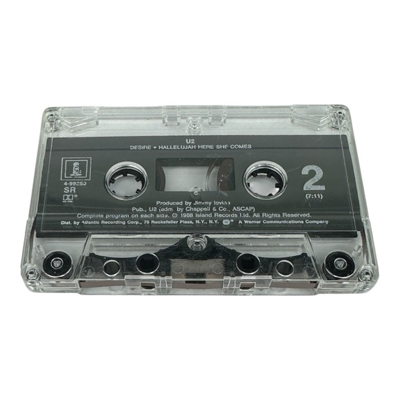 U2 Single Desire Hallelujah Here She Comes Casette Tape 1988 - Picture 3 of 9